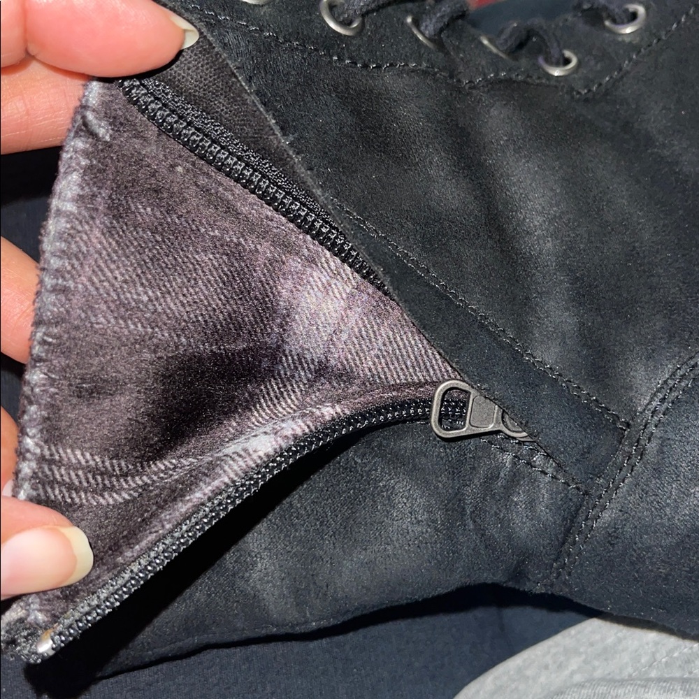 American Rag AESSEXBLK Lace up combat/moto boots - Picture 5 of 6